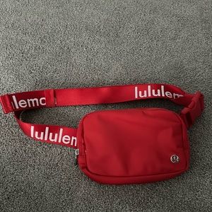 RARE red lululemon fanny pack